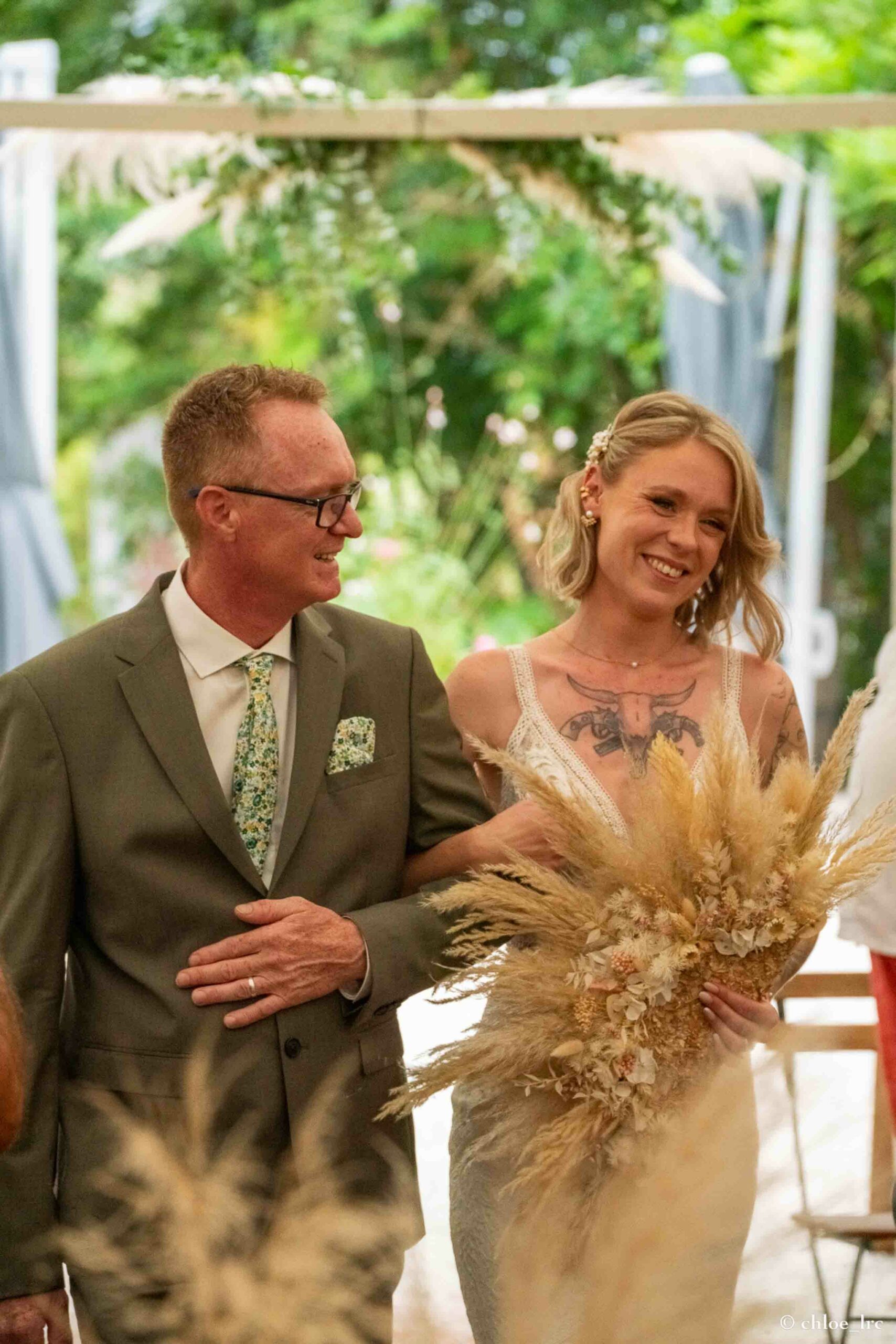 Photo d'un mariage par la photographe Chloé LRC