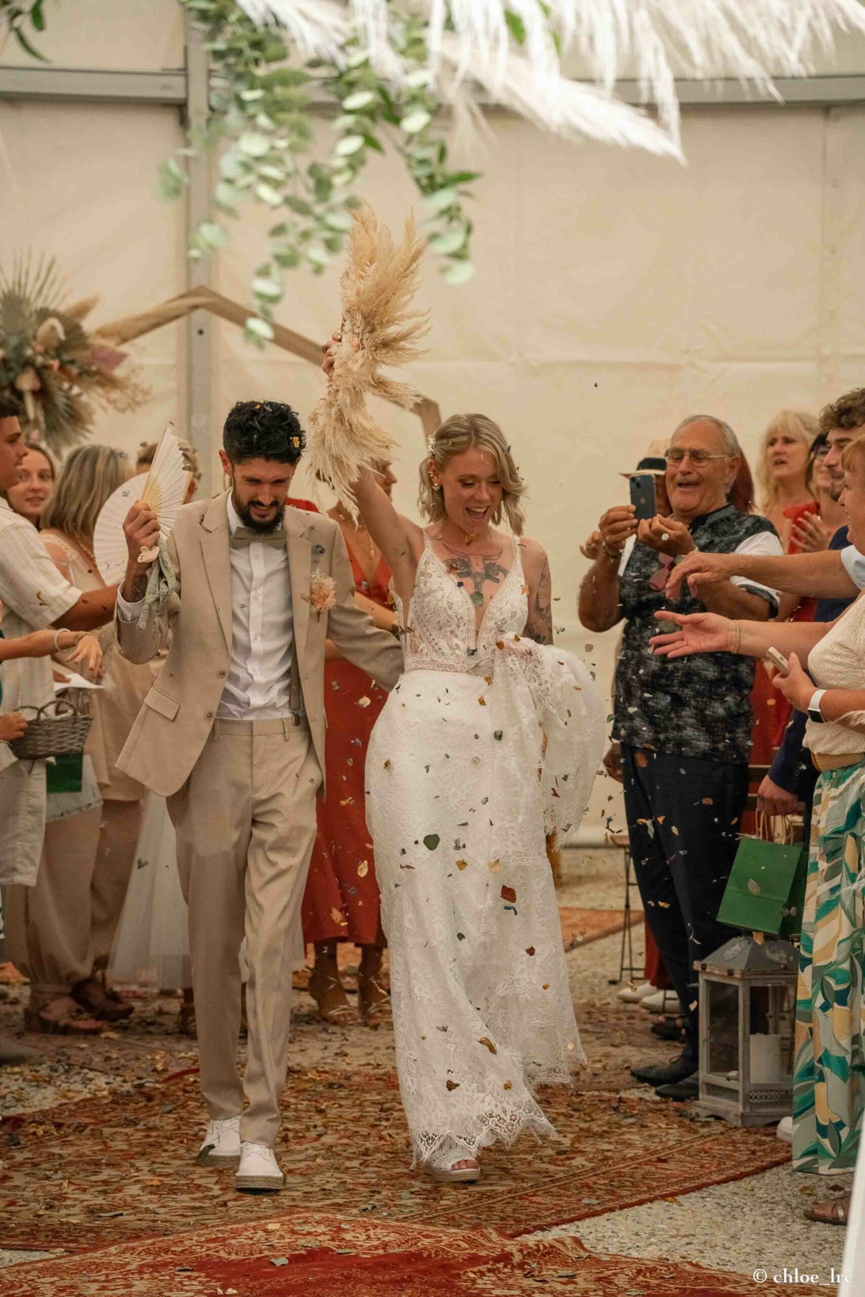 Photo d'un mariage par la photographe Chloé LRC